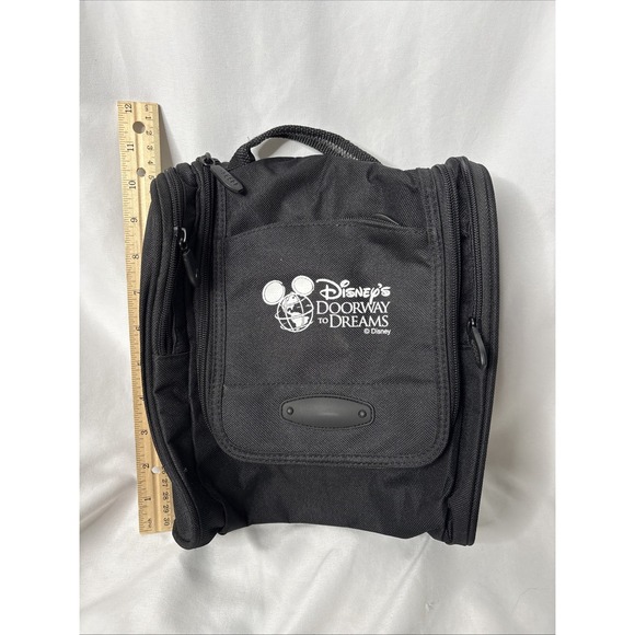 Disney's Doorway to‎ Dreams Toiletry Makeup Bag Black Souvenir Cosmetic - Picture 8 of 9